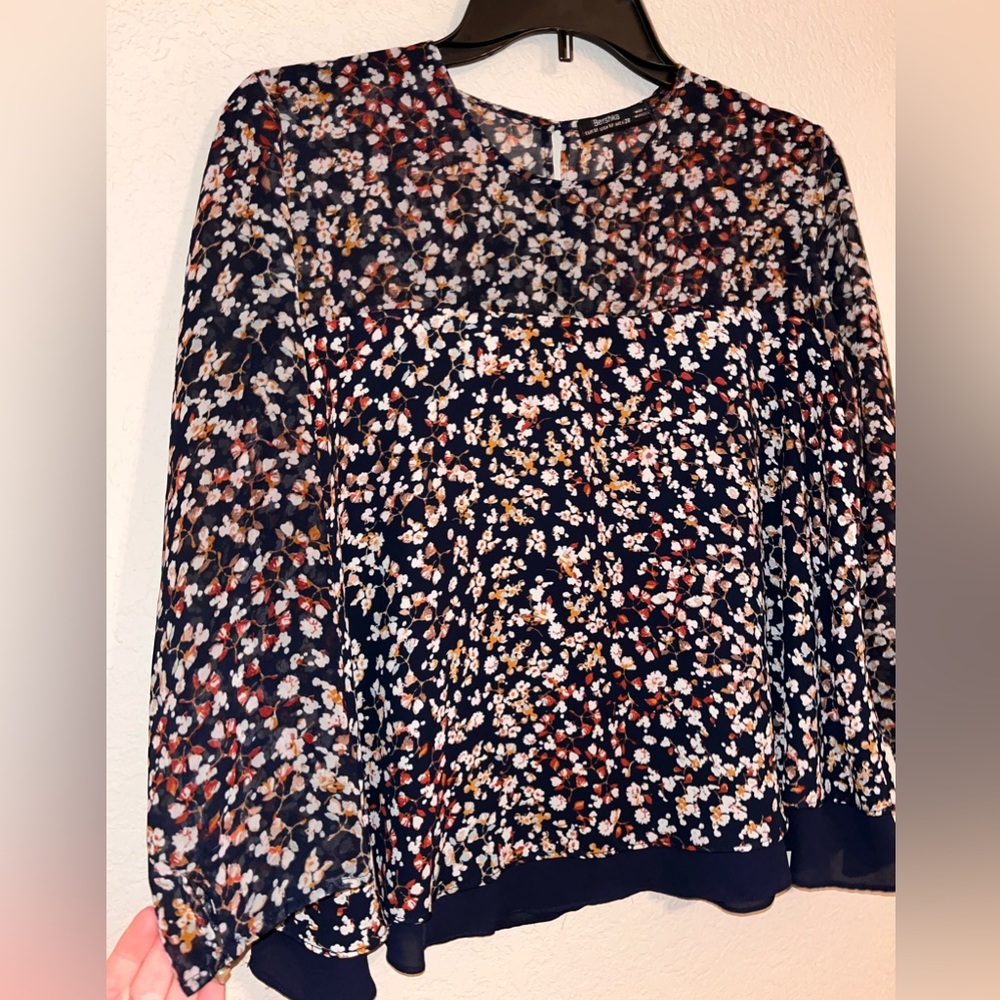 Bershka flower blouse